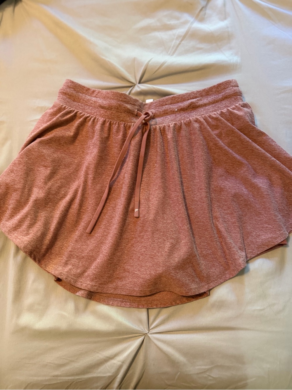Fabletics Dusty Rose Pull-On Skater Skirt